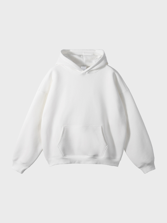 CREAM - BASIC HOODIE 350GSM HIGH QUALITY