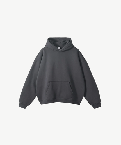 BLACK  - BASIC HOODIE 350GSM HIGH QUALITY