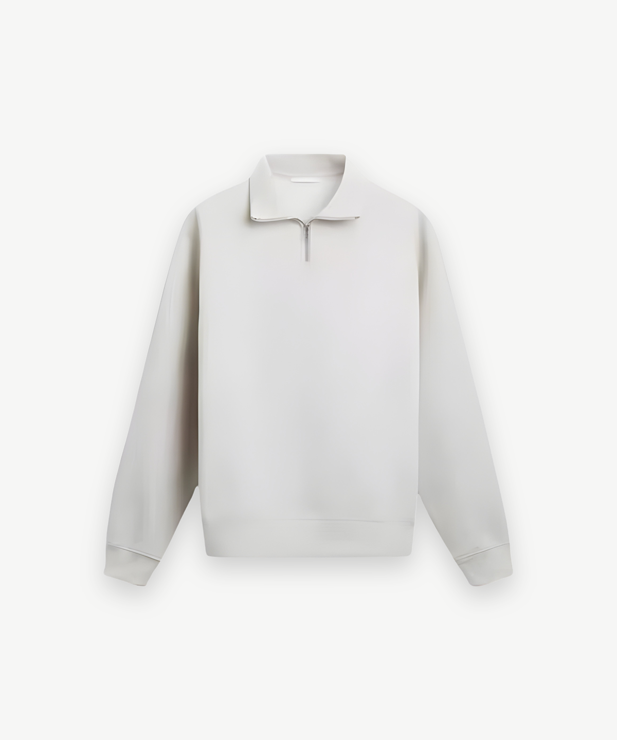 NORDIC - ZIP SWEATER in Hellgrau, Einzelansicht
