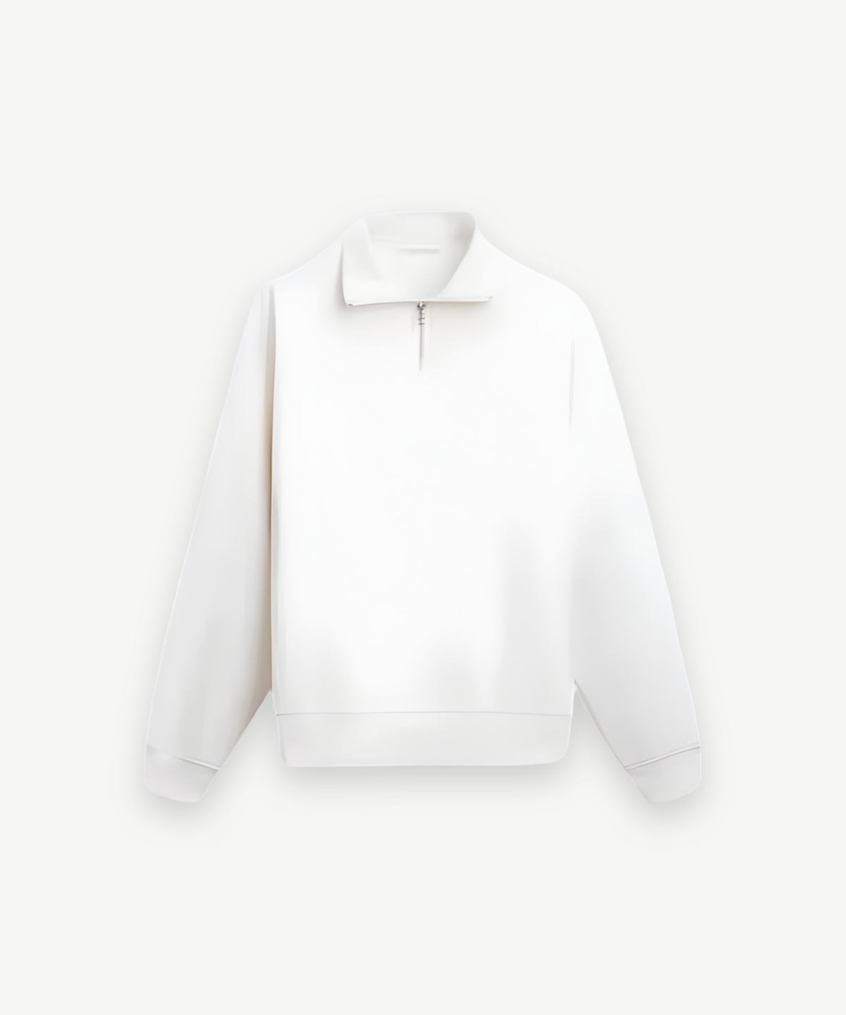 NORDIC - ZIP SWEATER in Weiß, Einzelansicht